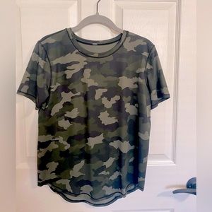 Lululemon camouflage High-Neck Running and Training T-shirt